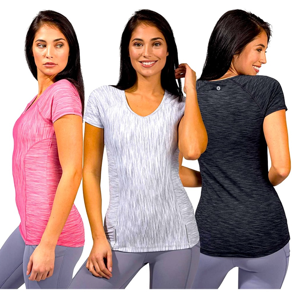 90degrees by REFLEX (3) Short Sleeve Yoga Top